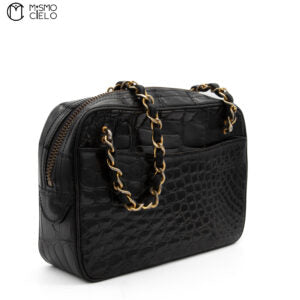 Crocodile Chain Shoulder Bag