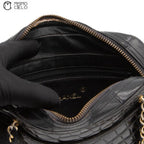 Crocodile Chain Shoulder Bag