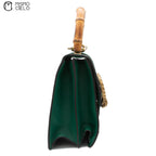 GUCCI Dionysus Handbag Green Leather