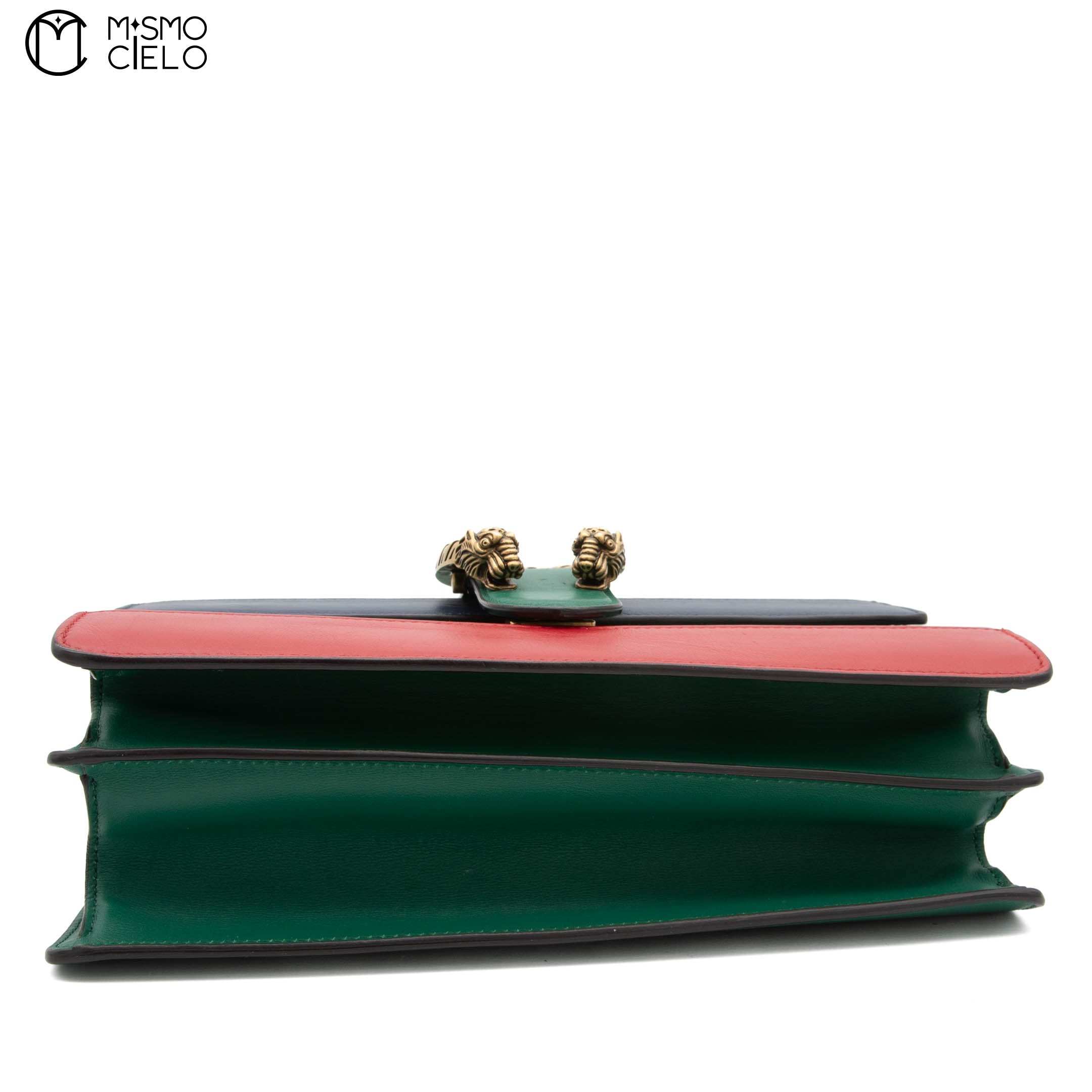 GUCCI Dionysus Handbag Green Leather