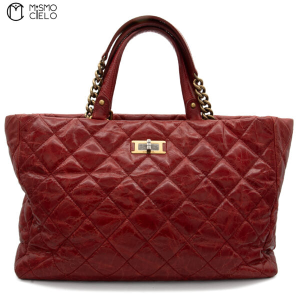 Matelasse Chain Tote Aged Calfskin