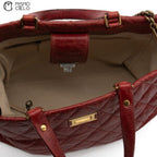 Matelasse Chain Tote Aged Calfskin