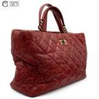 Matelasse Chain Tote Aged Calfskin