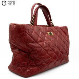 Matelasse Chain Tote Aged Calfskin