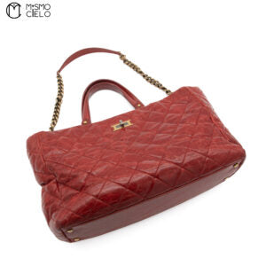 Matelasse Chain Tote Aged Calfskin