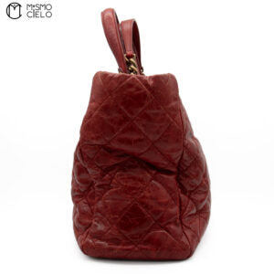 Matelasse Chain Tote Aged Calfskin