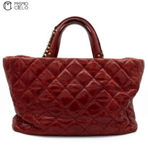 Matelasse Chain Tote Aged Calfskin