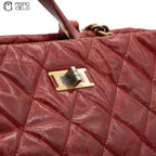 Matelasse Chain Tote Aged Calfskin