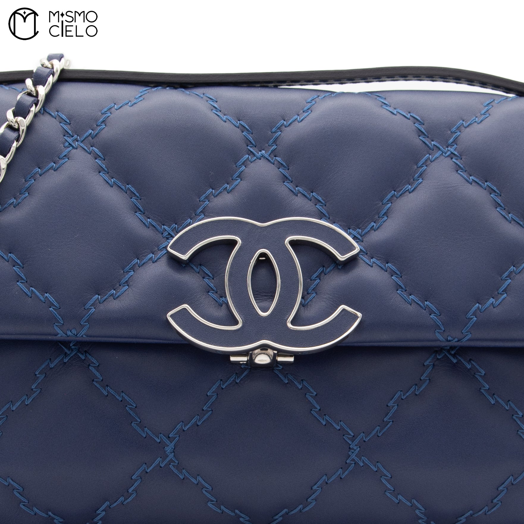 Ultra Stitch Lamb Skin Chain Shoulder Bag