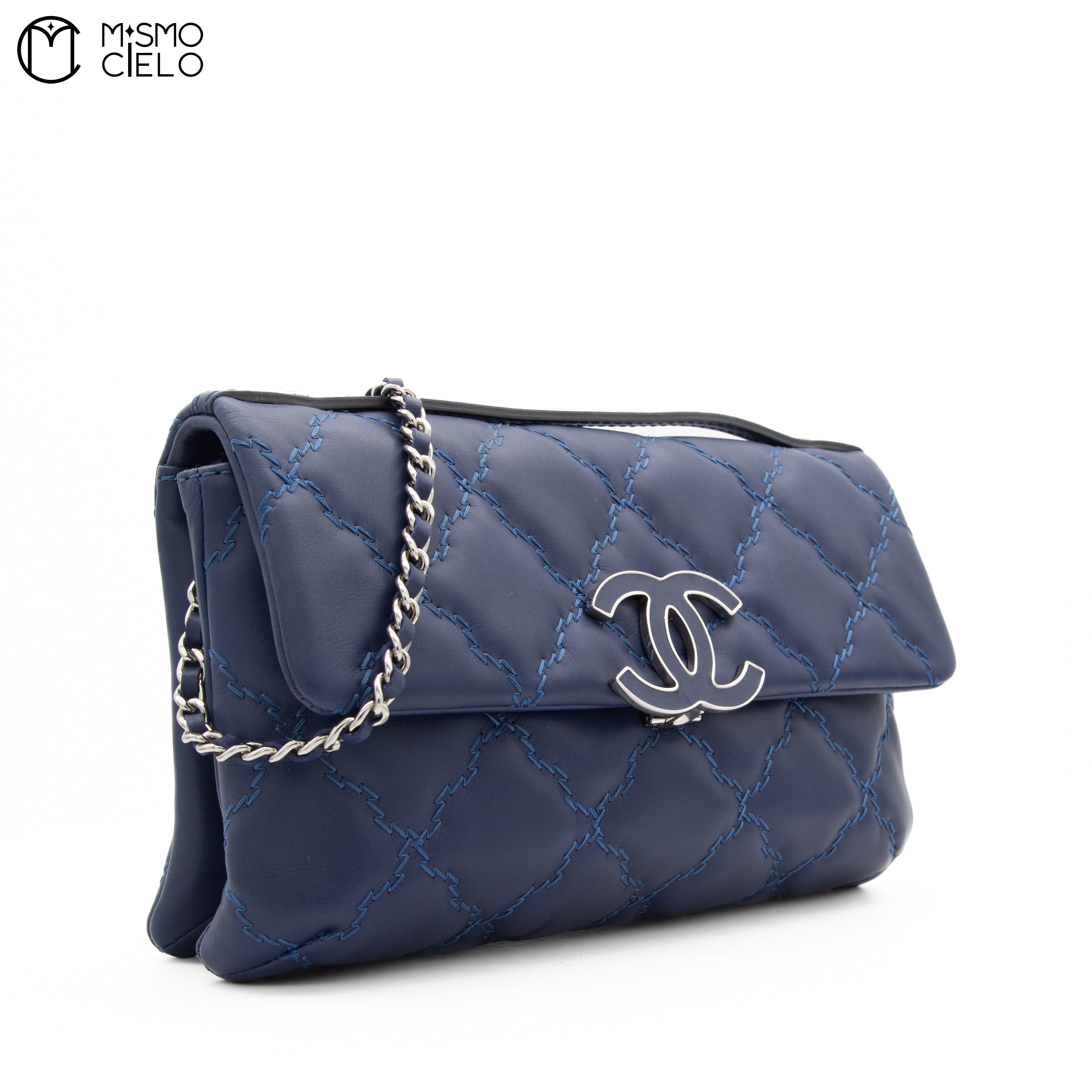 Ultra Stitch Lamb Skin Chain Shoulder Bag
