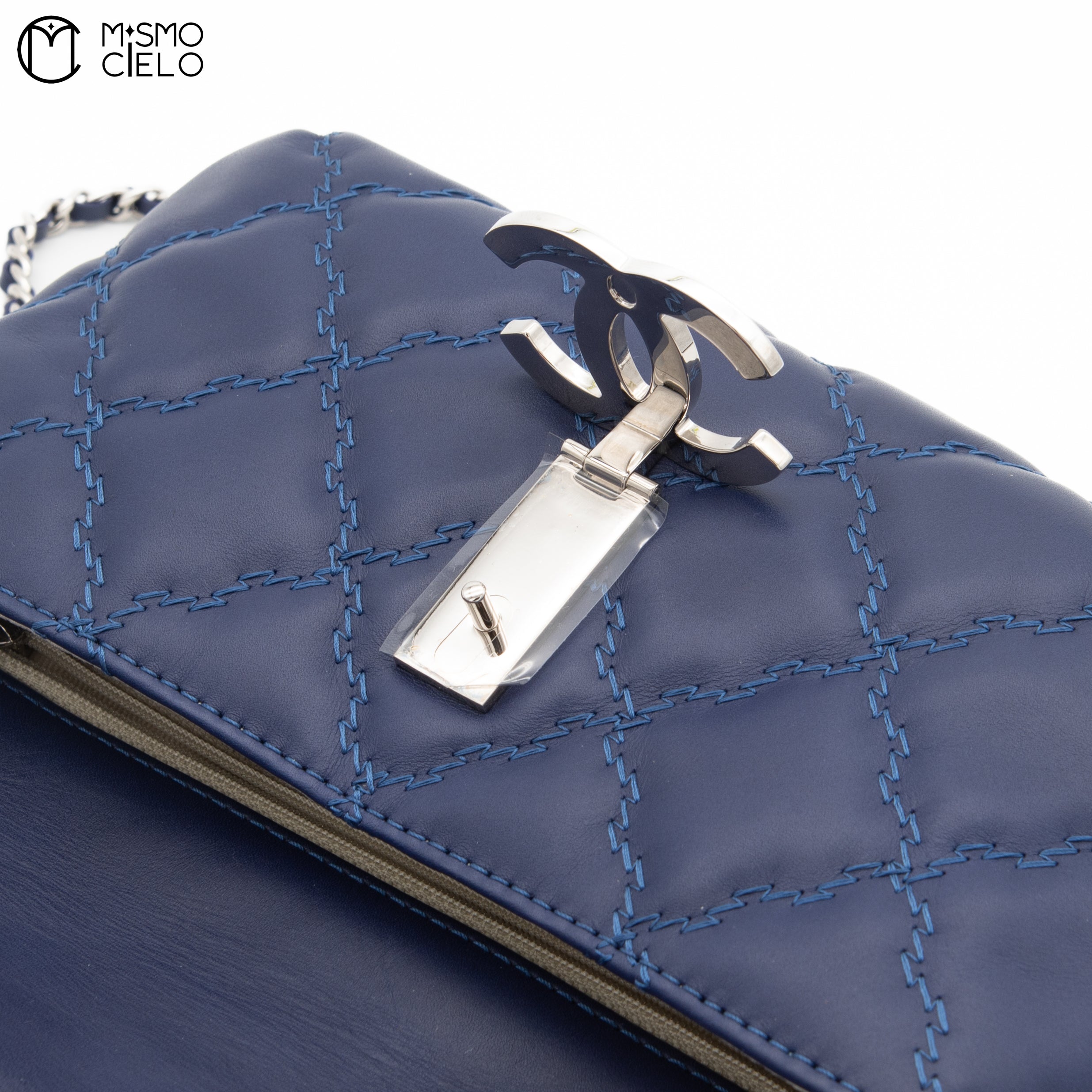Ultra Stitch Lamb Skin Chain Shoulder Bag