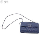 Ultra Stitch Lamb Skin Chain Shoulder Bag