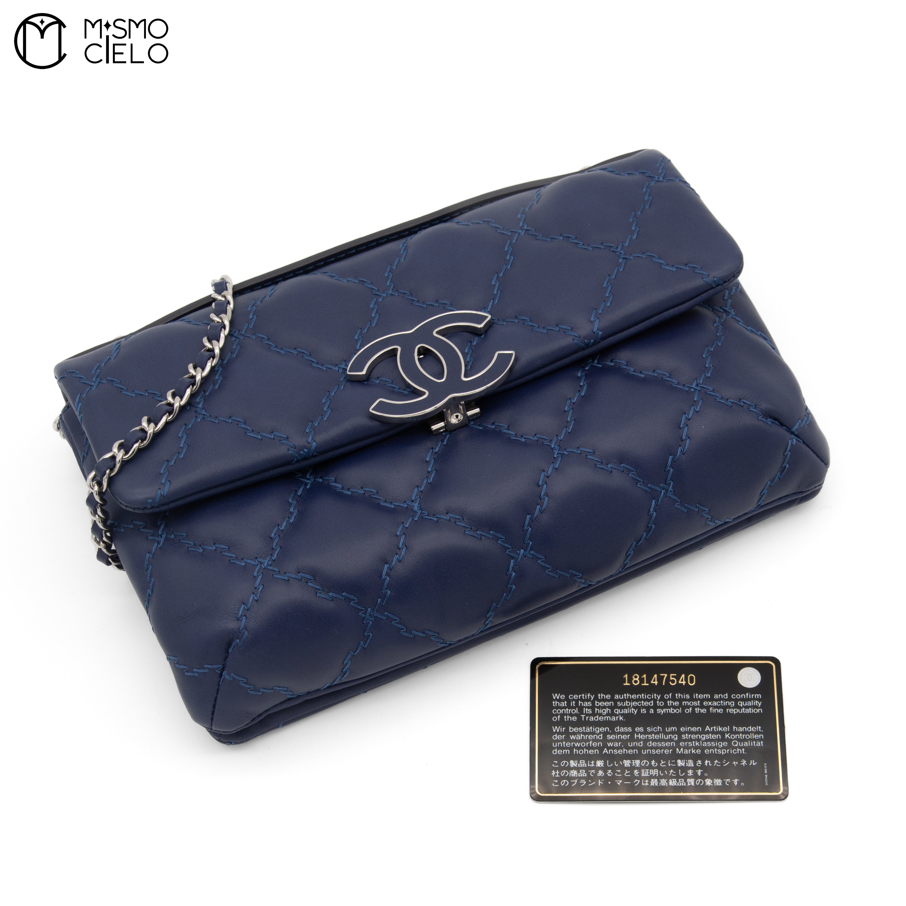 Ultra Stitch Lamb Skin Chain Shoulder Bag