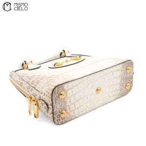 Himalayan Crocodile Horsebit 1955 Handbag