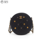 Lambskin Coco Mark Lucky Charm Chain Shoulder Bag