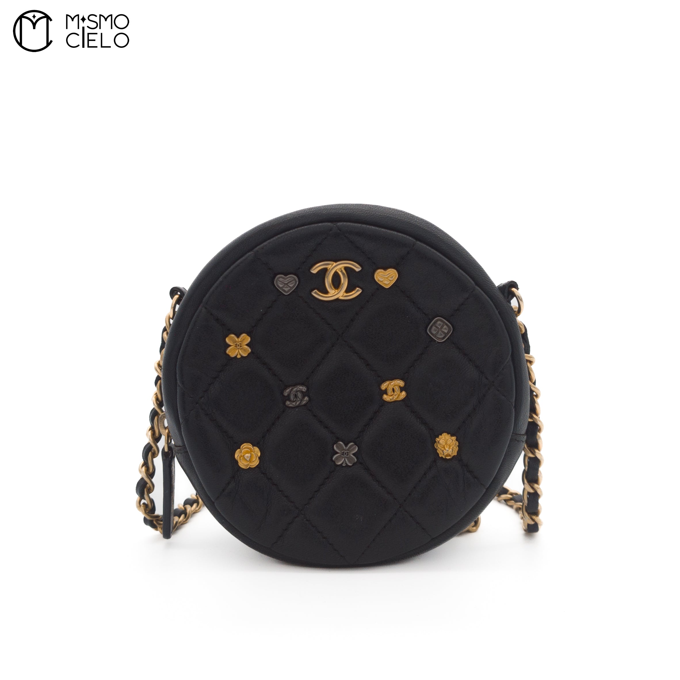 Lambskin Coco Mark Lucky Charm Chain Shoulder Bag