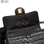 Crocodile Turn Lock Chain Shoulder Bag