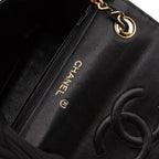 Crocodile Turn Lock Chain Shoulder Bag