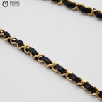 Crocodile Turn Lock Chain Shoulder Bag