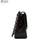 Crocodile Turn Lock Chain Shoulder Bag
