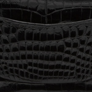 Crocodile Turn Lock Chain Shoulder Bag