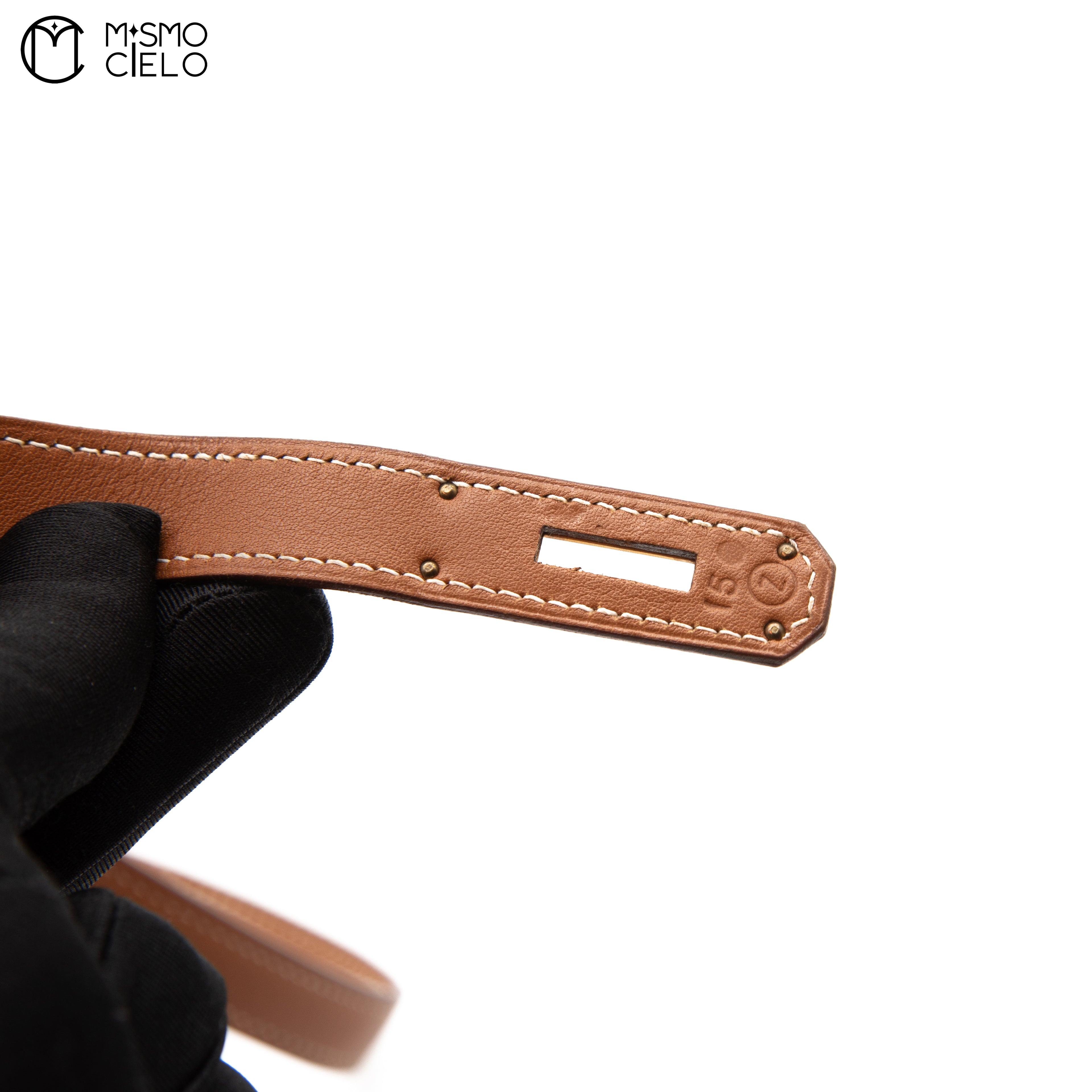 Authenticated Kelly 35 Brown 2 Way Shoulder Bag