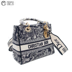 Lady Dior embroidered Shoulder bag