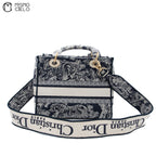 Lady Dior embroidered Shoulder bag