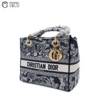 Lady Dior embroidered Shoulder bag
