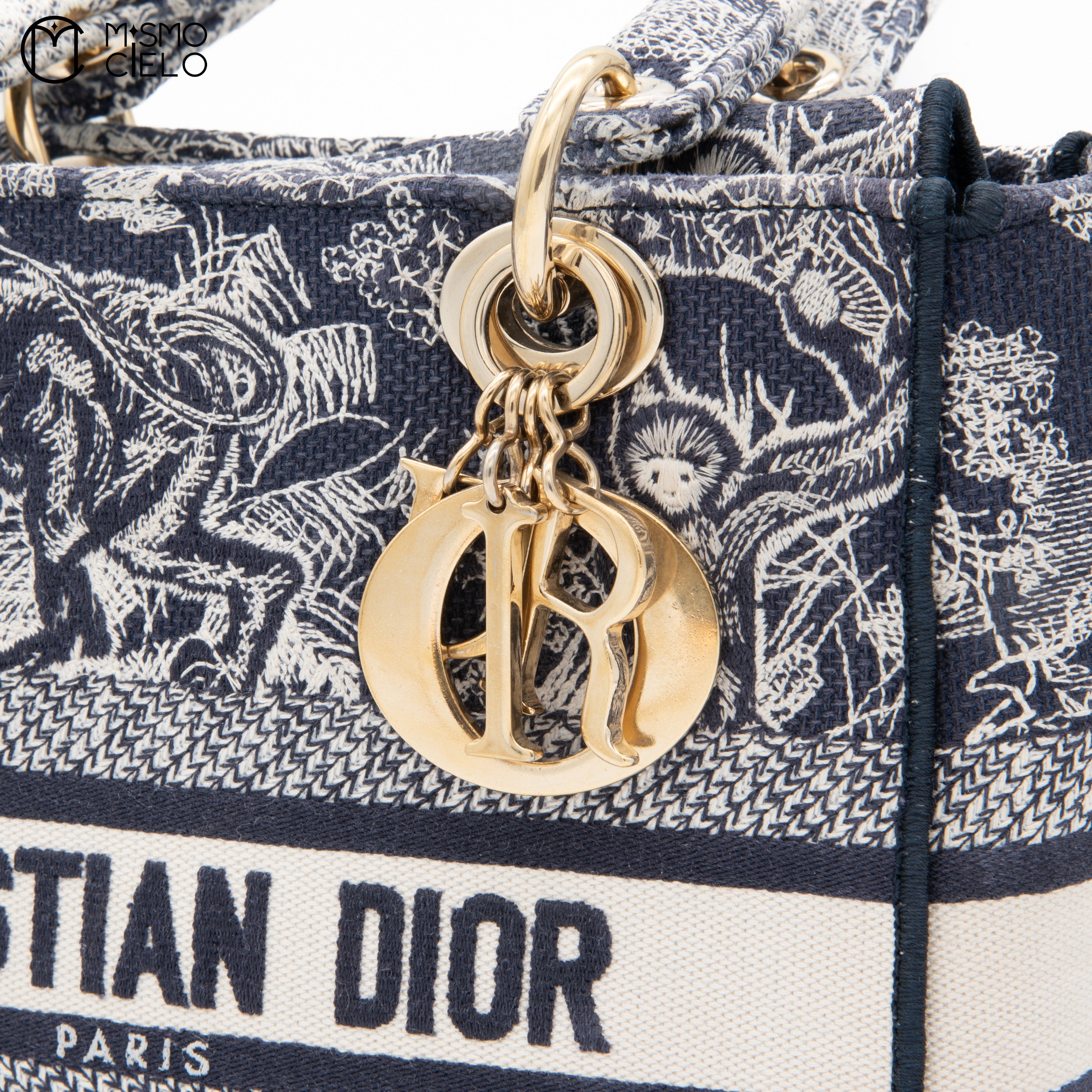 Lady Dior embroidered Shoulder bag