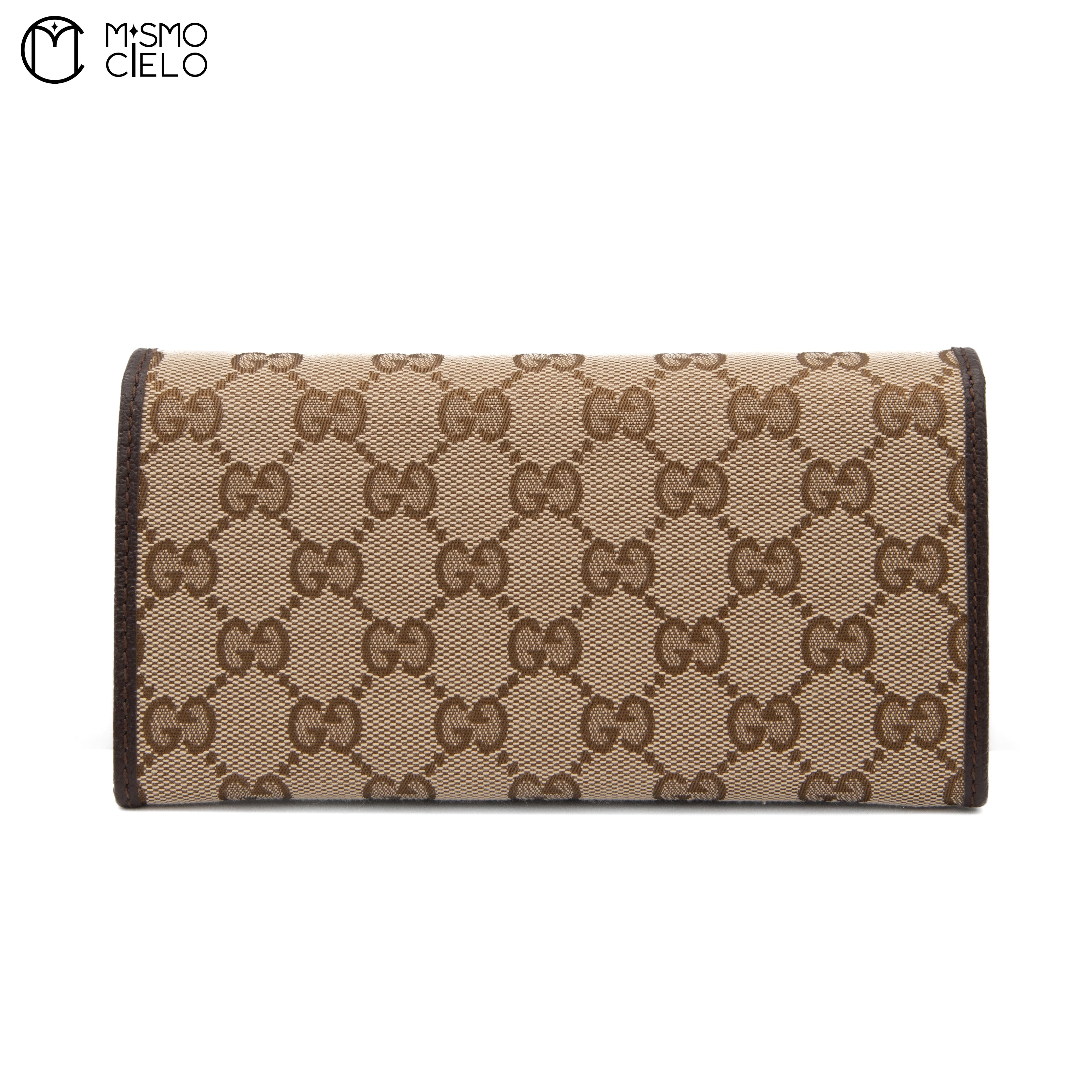 GG Canvas Long Wallet Brown