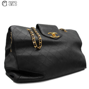 Bicolor Supermodel Chain Travel Bag