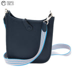 Taurillon Navy Evelyn Mini Tote Bag