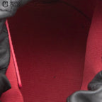 Matelasse Lambskin Drawstring Pearl Chain Pouch