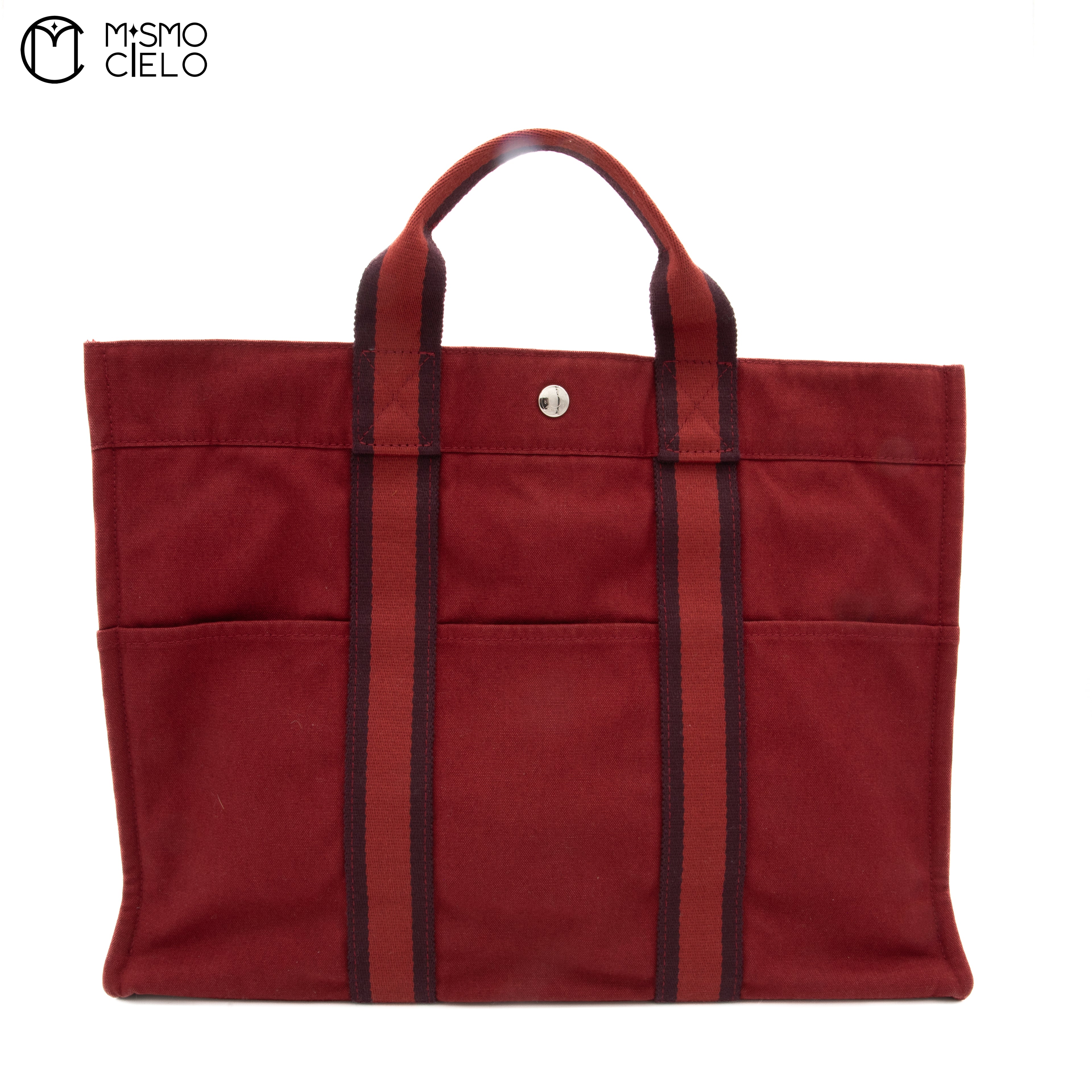 Foule Tote MM Canvas Bordeaux