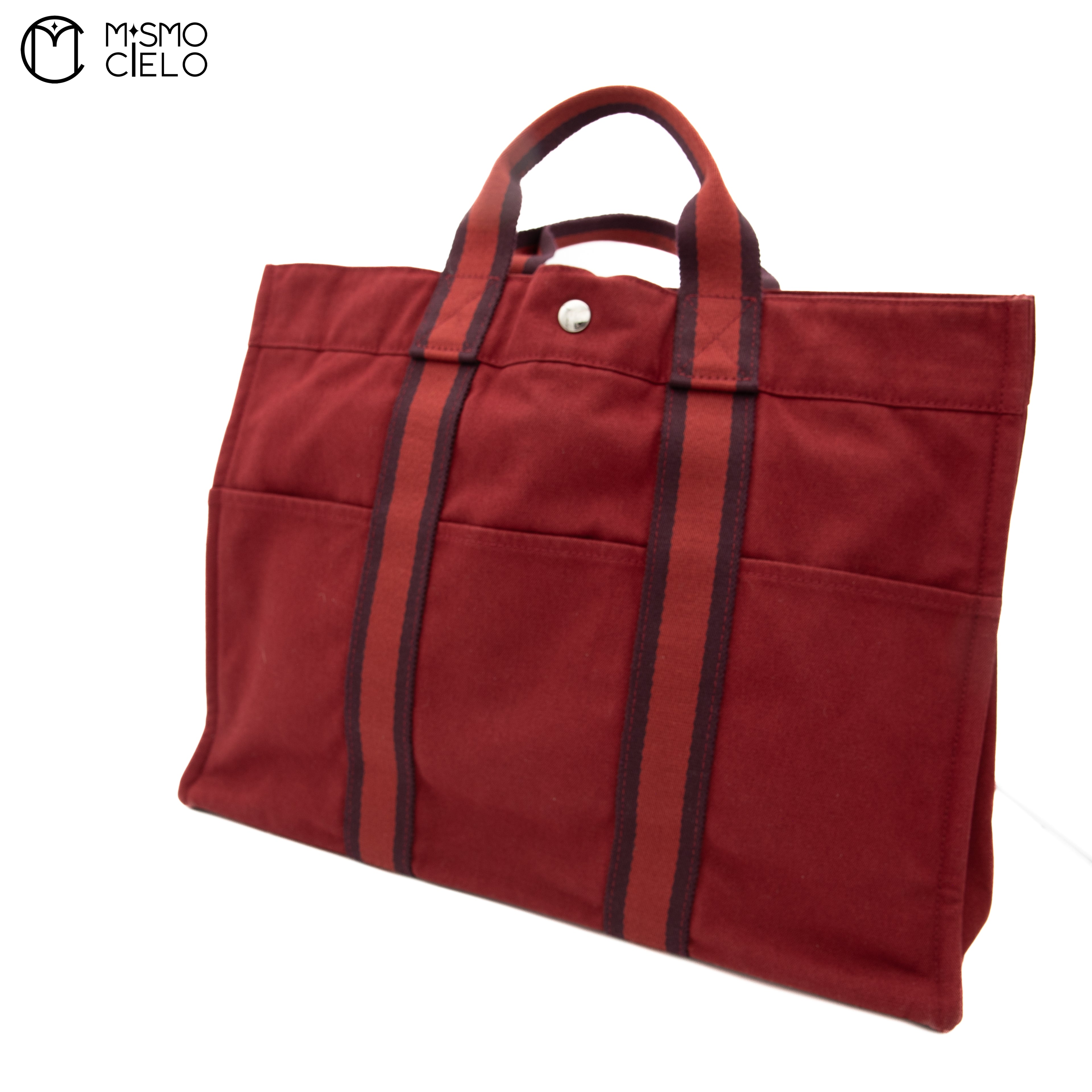 Foule Tote MM Canvas Bordeaux