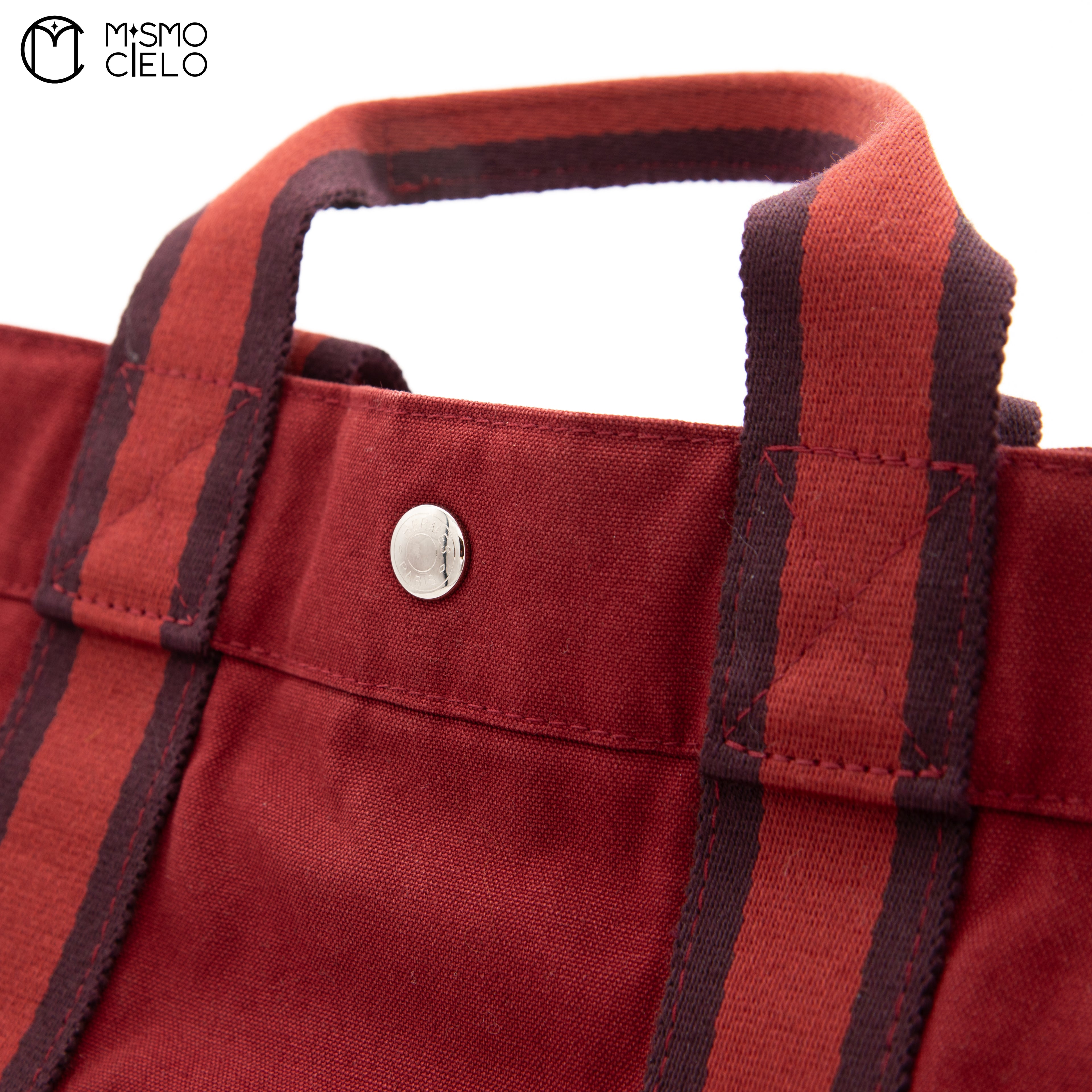 Foule Tote MM Canvas Bordeaux