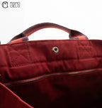 Foule Tote MM Canvas Bordeaux