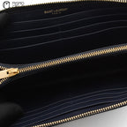 Crocodile Embossed Long Cassandra Wallet