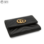 GG Marmont Compact Wallet Black