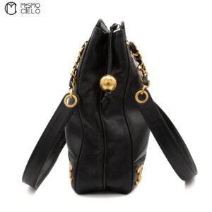 Caviar Skin Triple Coco chain Tote Bag and Ball Charm