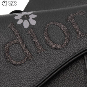 Black Saddle bag with Dior Print