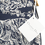 Navy Jacquard Saddle bag