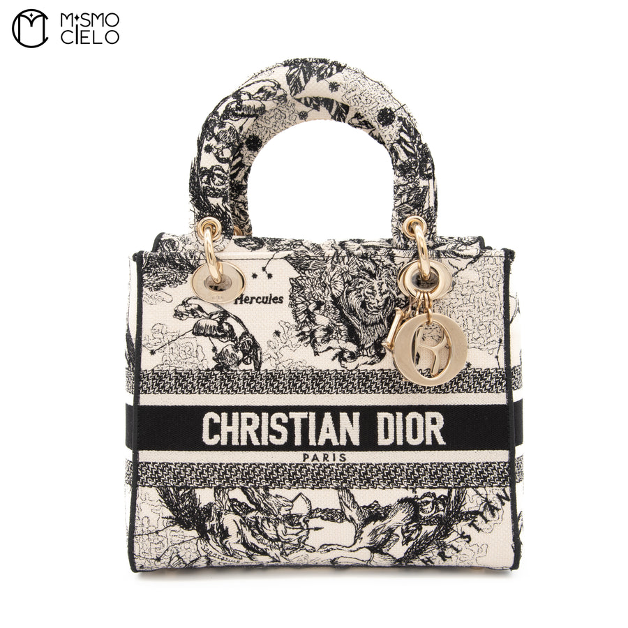 Lady D-Lite Medium Toile De Jouy Zodiac Bag