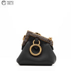 FENDI First Charm Nano Bag Grey Python *