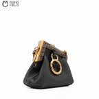 FENDI First Charm Nano Bag Grey Python *