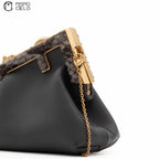FENDI First Charm Nano Bag Grey Python *