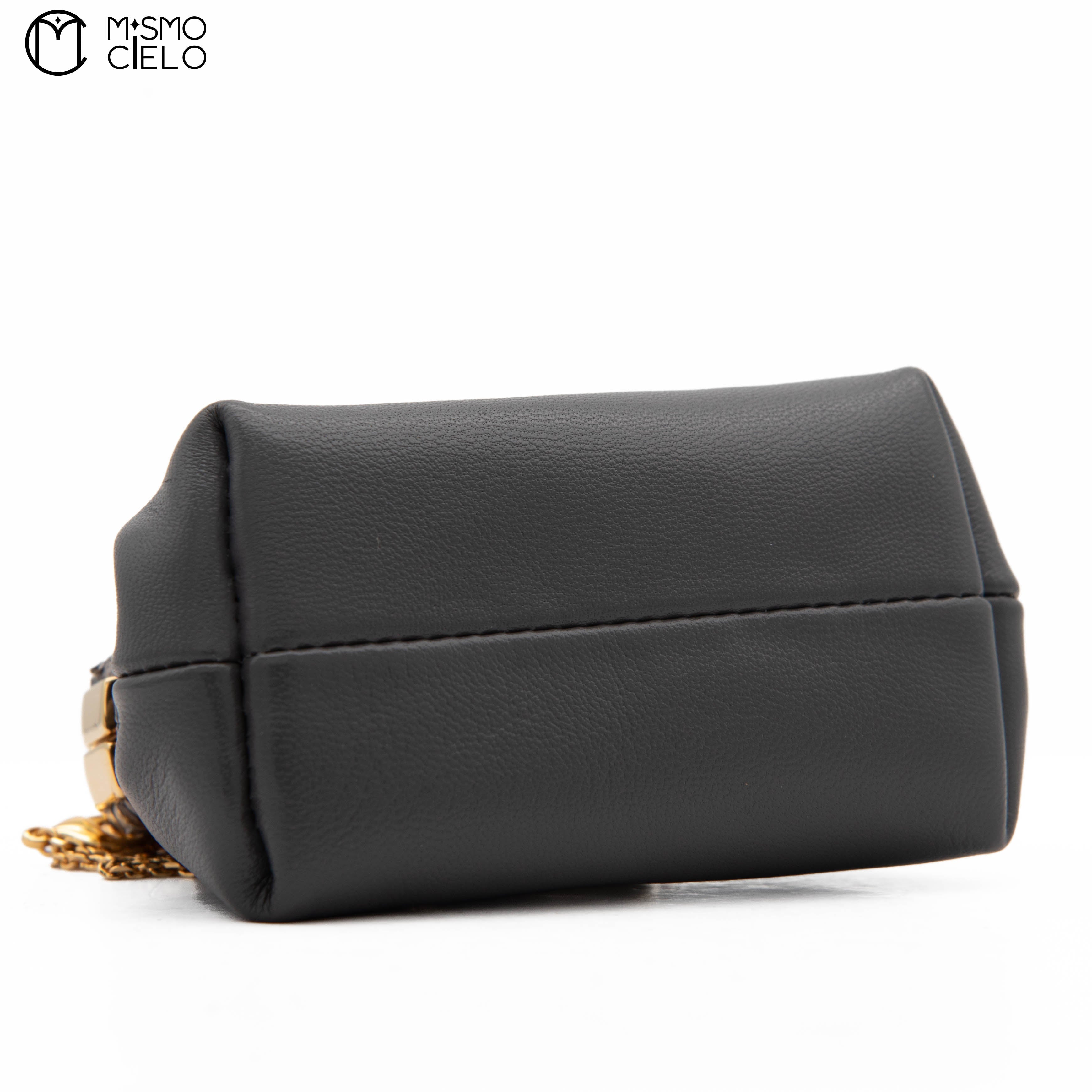 FENDI First Charm Nano Bag Grey Python *