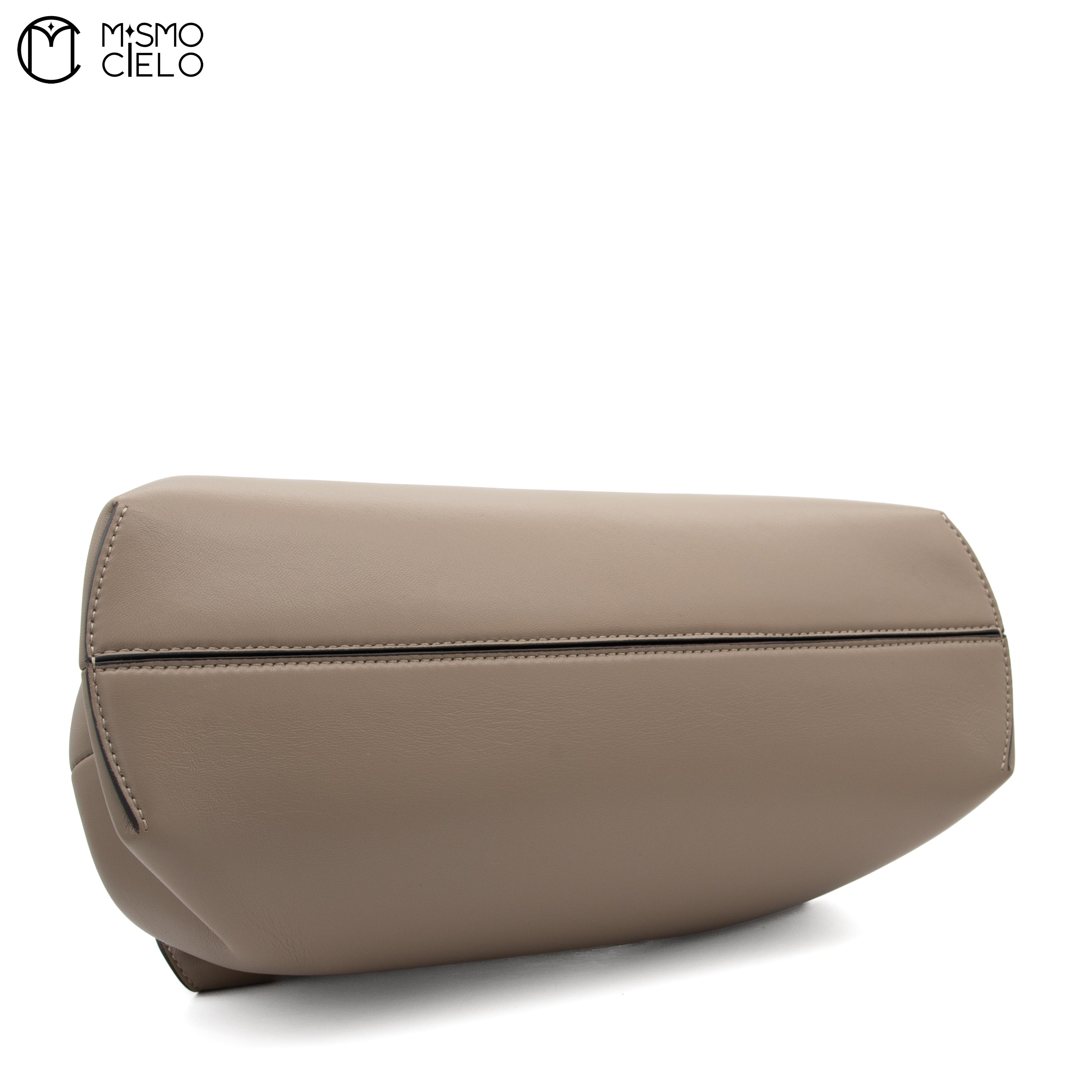 Pochette Fendi First Lamb Leather Brown