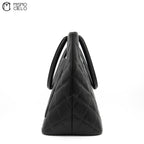 Caviar Skin Black Tote Bag